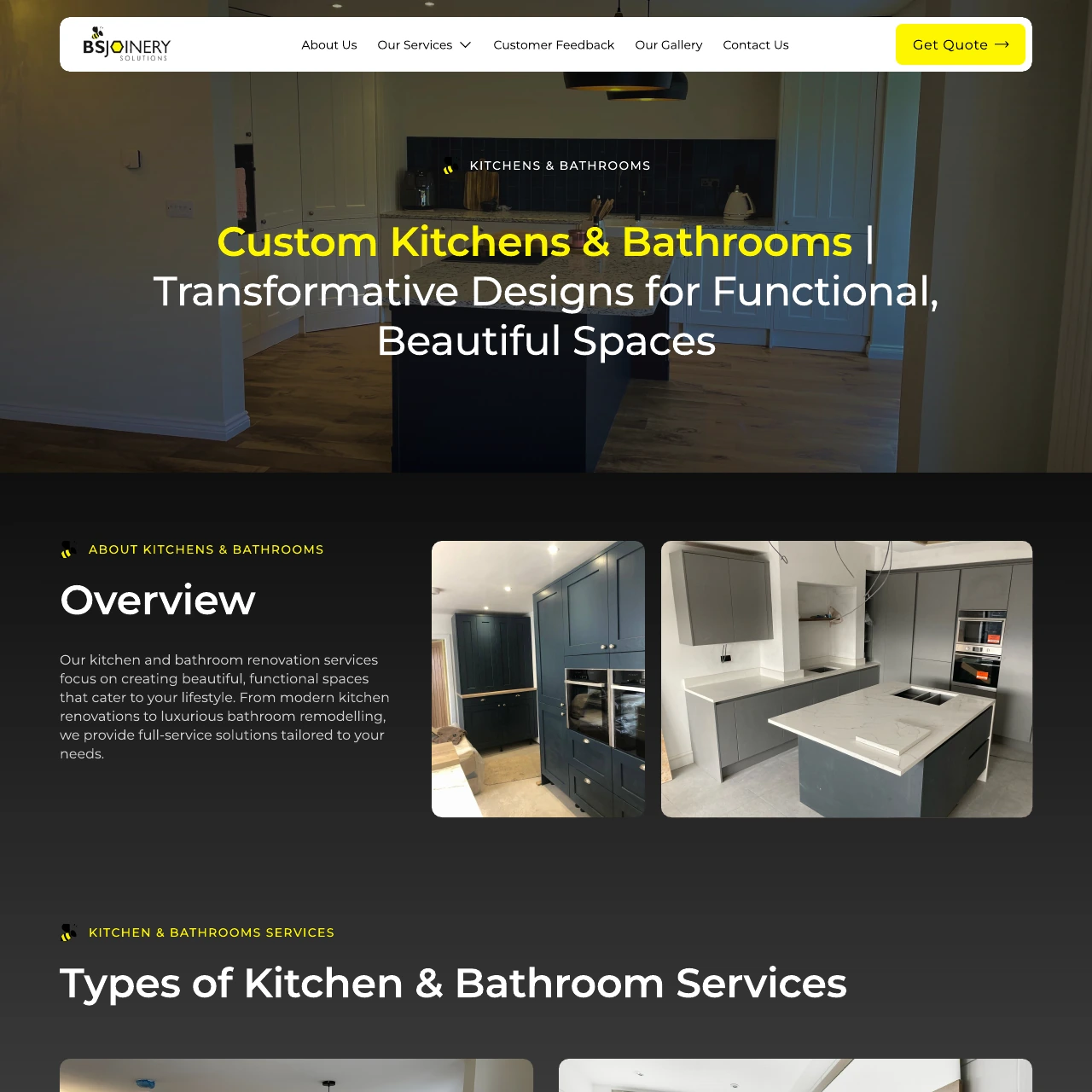 Kitchens & Bathrooms — Part 1 of 4
