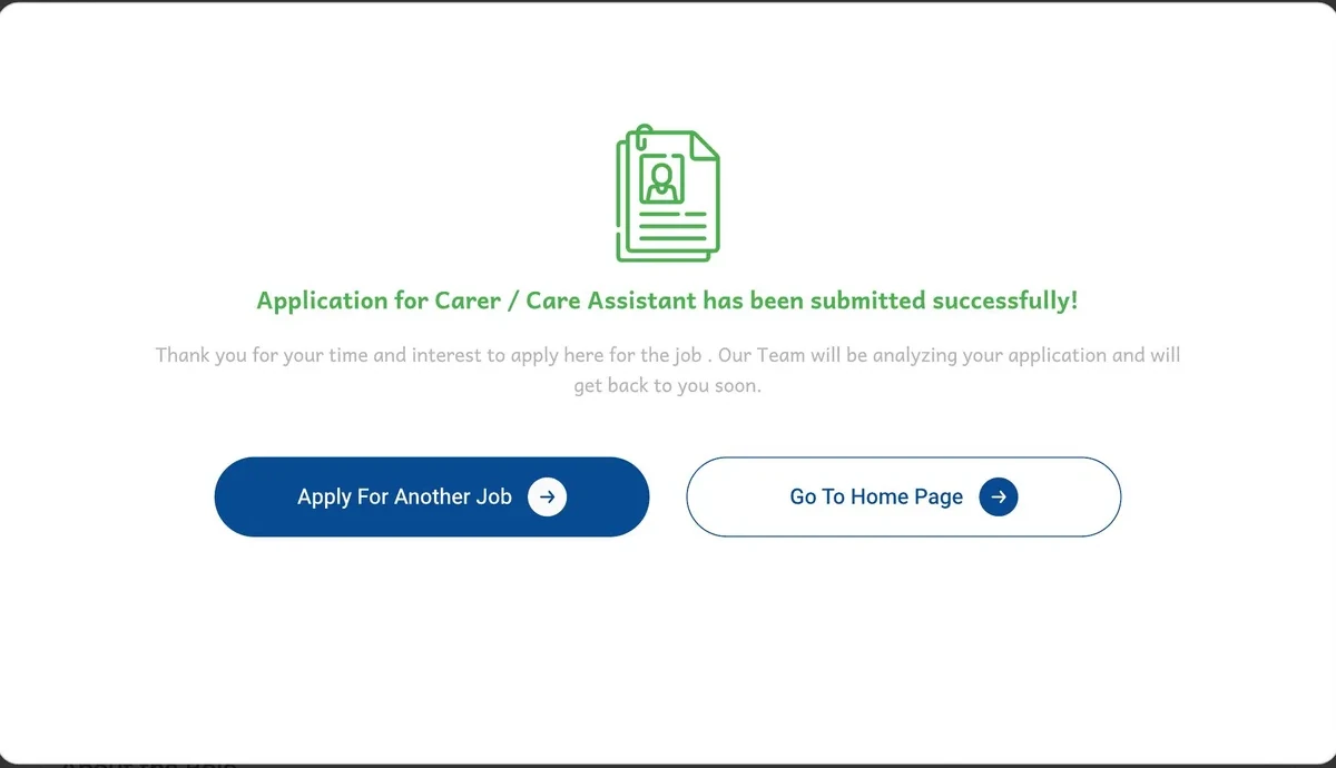 Application Submitted — Part 1 of 1