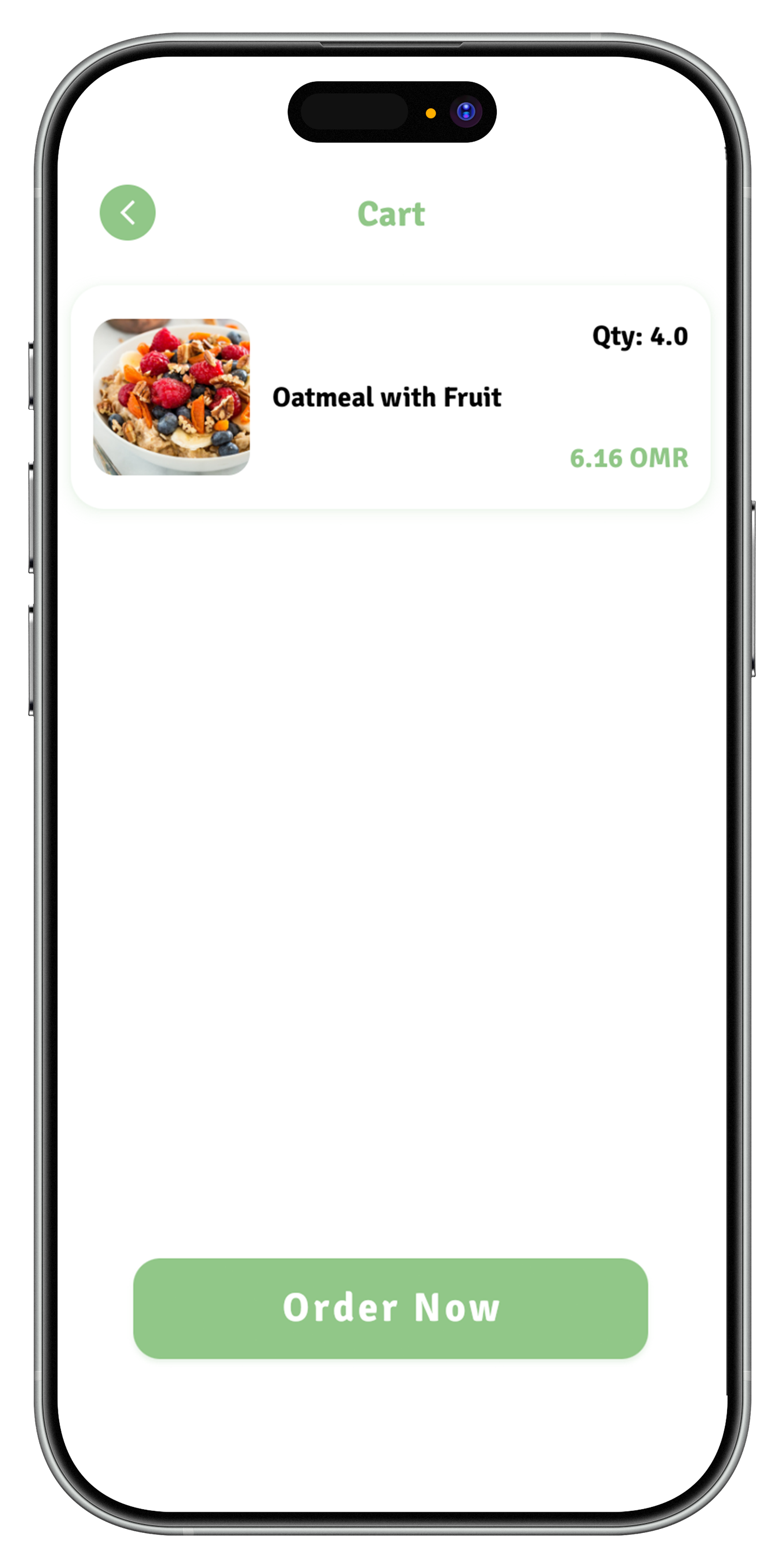 HealthMunch cart screen