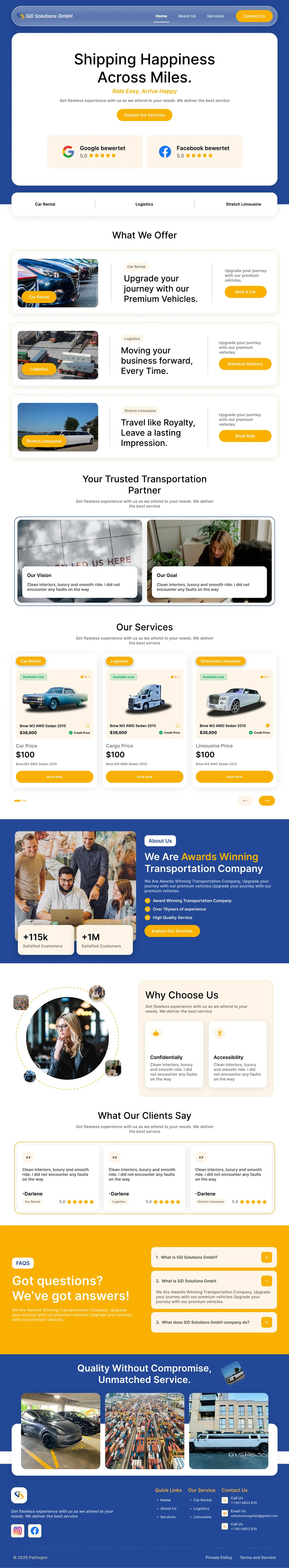 SiD Solutions GmbH homepage design